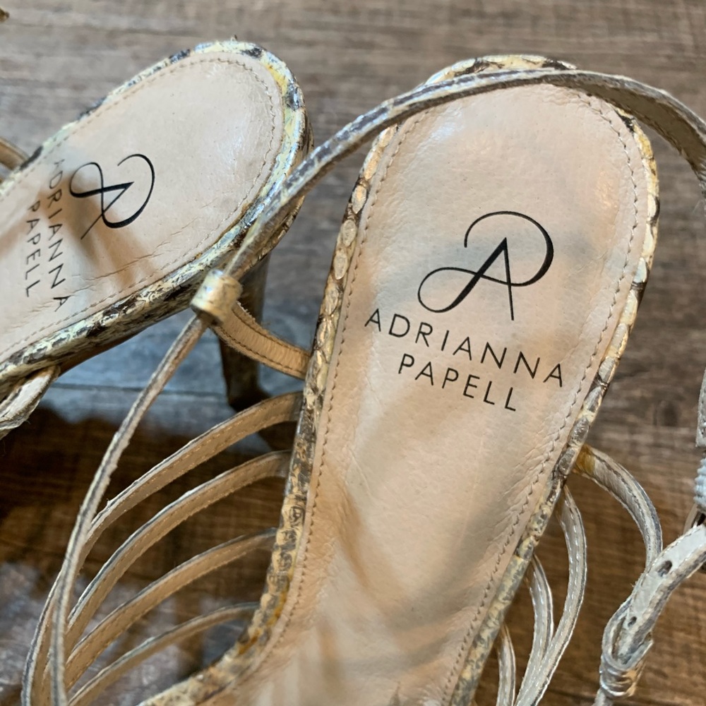 Adrianna Papell Emmanuelle Snakeskin High Heel - Picture 2 of 14